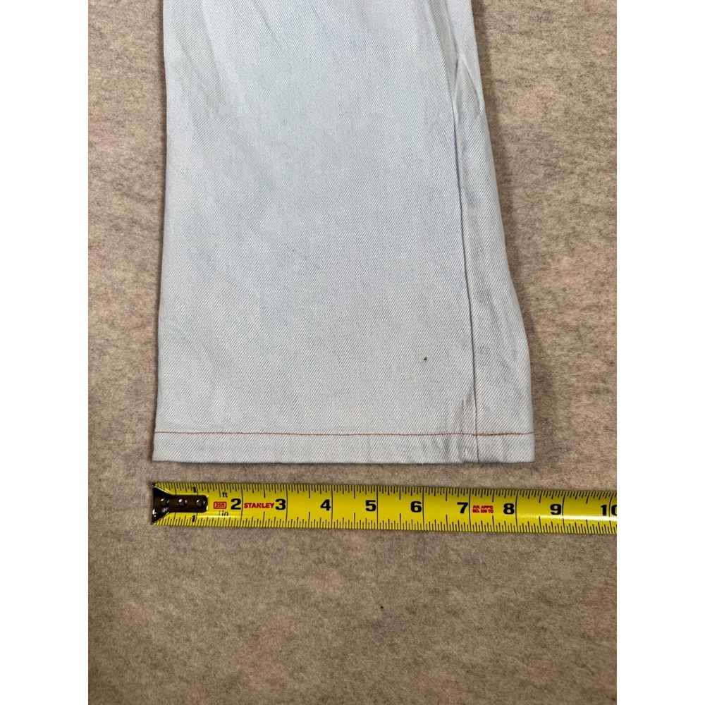 Levis 501 Jeans Mens 30x31 Blue Denim Logo Mid Rise Straight Leg Button Fly - Picture 16 of 16